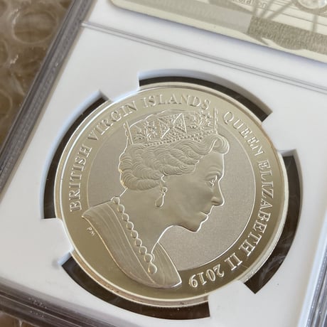 【NGC鑑定PF69】ウナとライオン 2019 イギリス領 ヴァージン諸島 1オンス 1ドル銀貨 1oz シルバーコイン リバースプルーフ 英国 BVI Una Lion