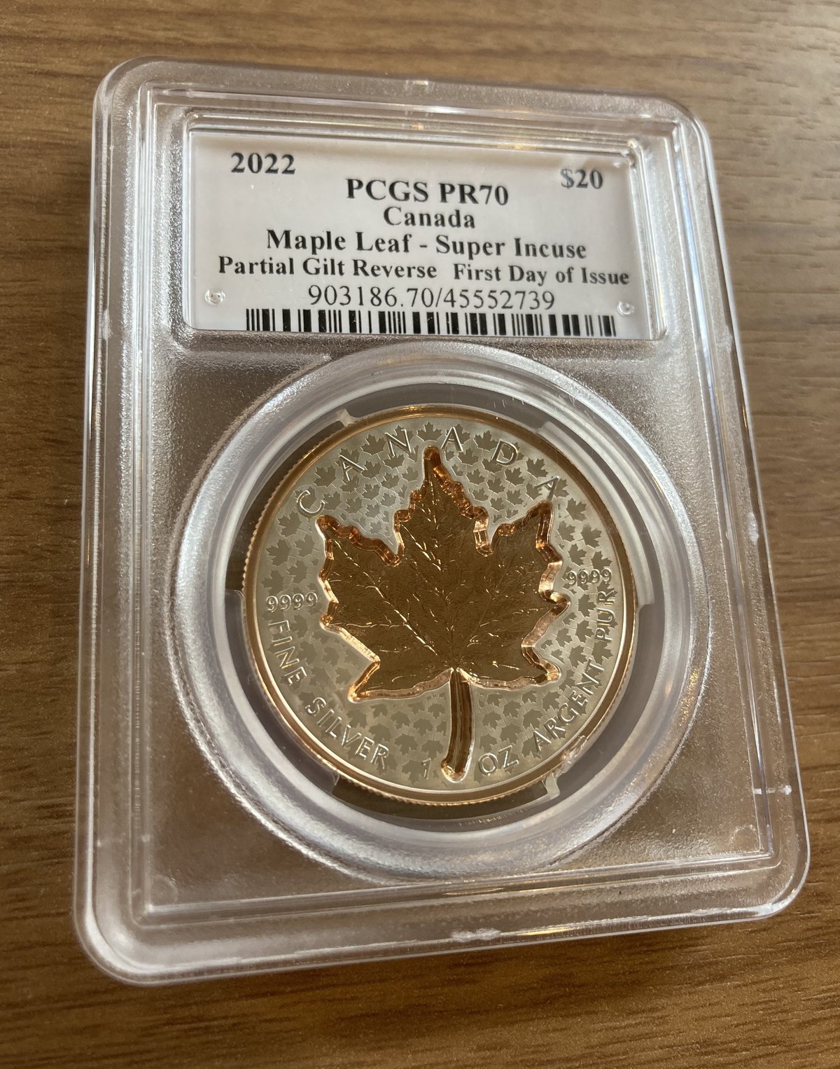 PCGS70鑑定・発行即日鑑定・デザイナーサイン入り】カナダ造幣局