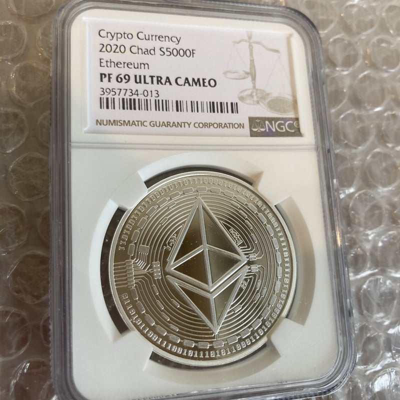 2020 1 oz Chad - Ethereum 銀貨