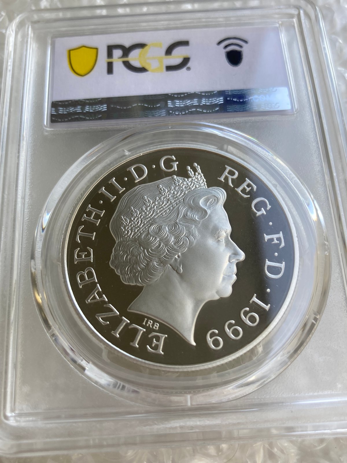 PCGS鑑定PR68 1999年 イギリス ダイアナ妃追悼祈念 5ポンド銀貨 S-L6