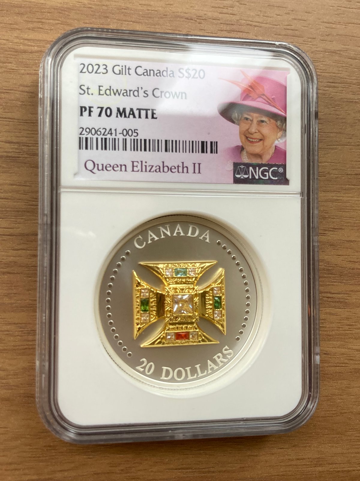 箱あり NGC鑑定PF70 カナダ造幣局 聖エドワード王冠・クラウン 箱あり NGC鑑定PF70 カナダ造幣局 聖エドワード王冠・クラウン