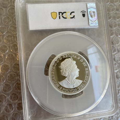 【PCGS PR67DCAM】2オンス銀貨 スリーグレイセス 2021年 セントヘレナ 2oz シルバー プルーフコイン ウナとライオンのウィリアムワイオン作　Three Graces