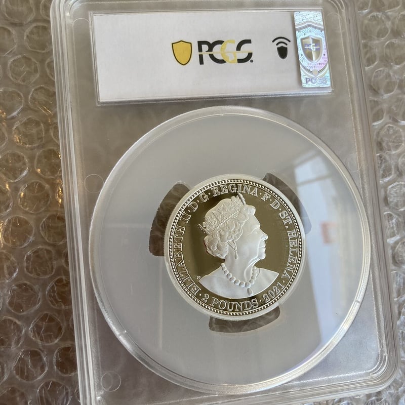2021年 セントヘレナ スリーグレイセス 2オンス銀貨 NGCPF70UCFR 2021セントヘレナ｜スリーグレイセス - シルバーコイン・記念