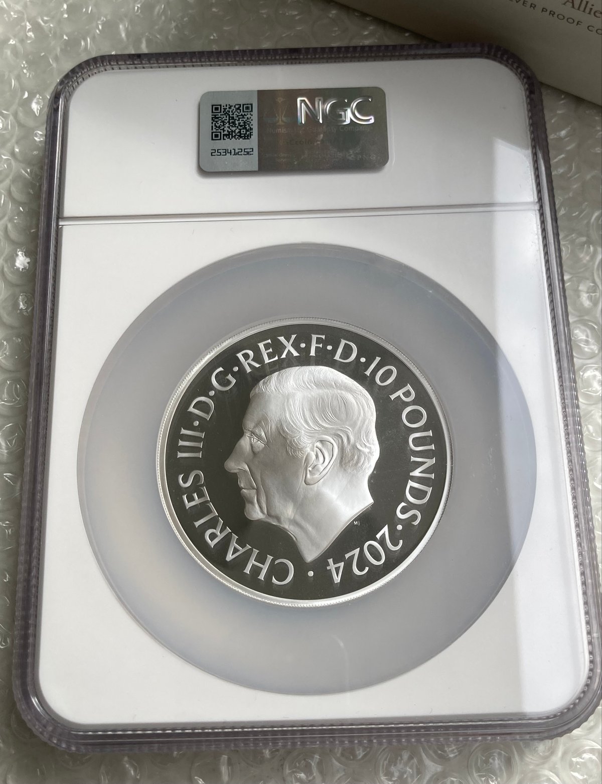 5oz・NGC鑑定PF69+FR ロイヤルミント ピストルッチ 2024年
