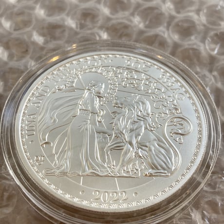 2oz 2022年・BU版 ウナとライオン セントヘレナ造幣局 2オンス銀貨 シルバーコイン Una Lion
