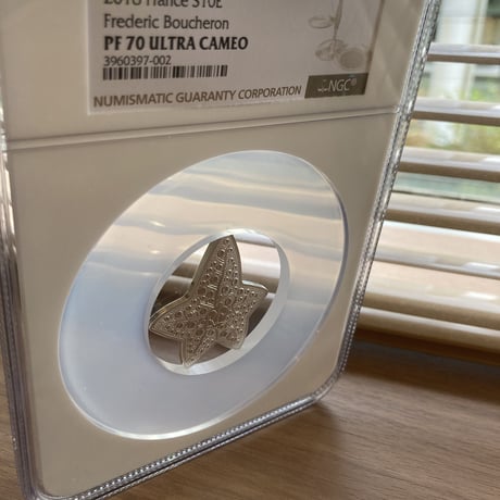 【NGC70鑑定】BOUCHERON公式 フランス造幣局 × ブシュロン 2018年 10ユーロ銀貨 シルバー プルーフコイン フレンチミント