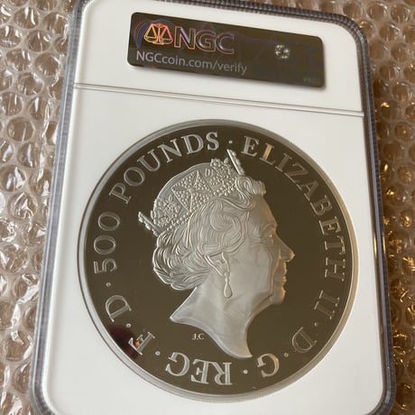 【1kg銀貨・NGC70鑑定】2021 クイーンズビースト コンプリーター版 1キログラム 500ポンド シルバープルーフコイン QUEEN'S BEASTS COMPLETER