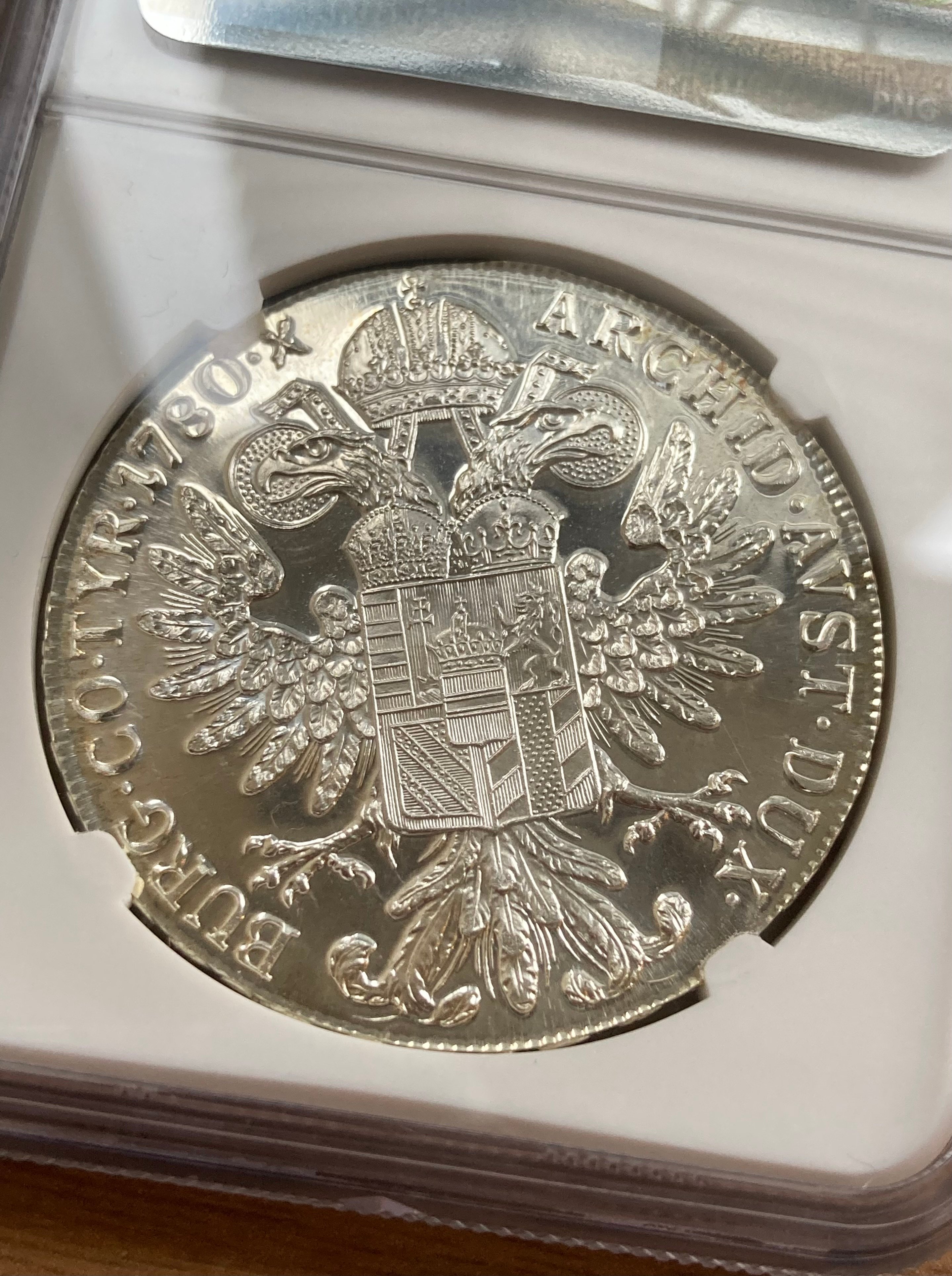 1780年 オーストリア 銀貨 NGC PF68 アンティーク モダン  original