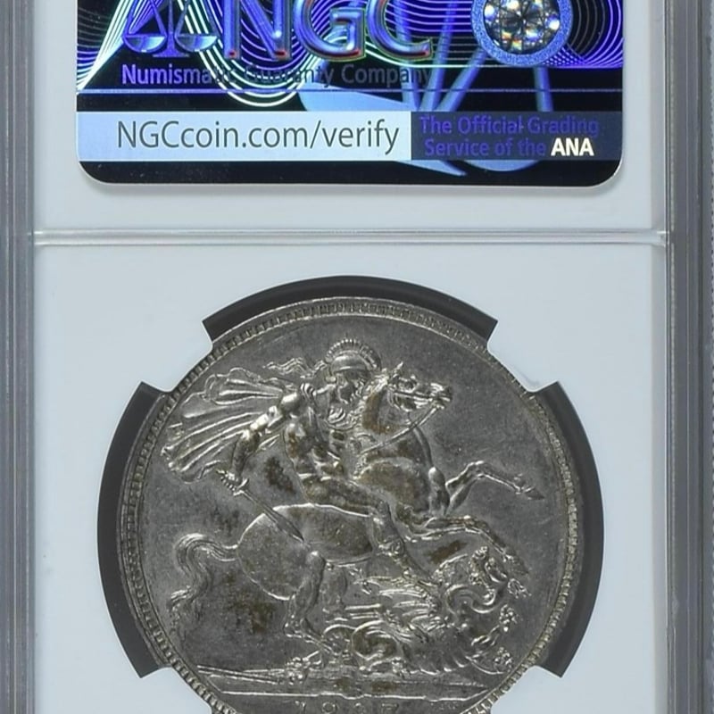 11月中旬発送 NGC鑑定AU58 ジュビリーヘッド 1887年 クラウン銀貨 