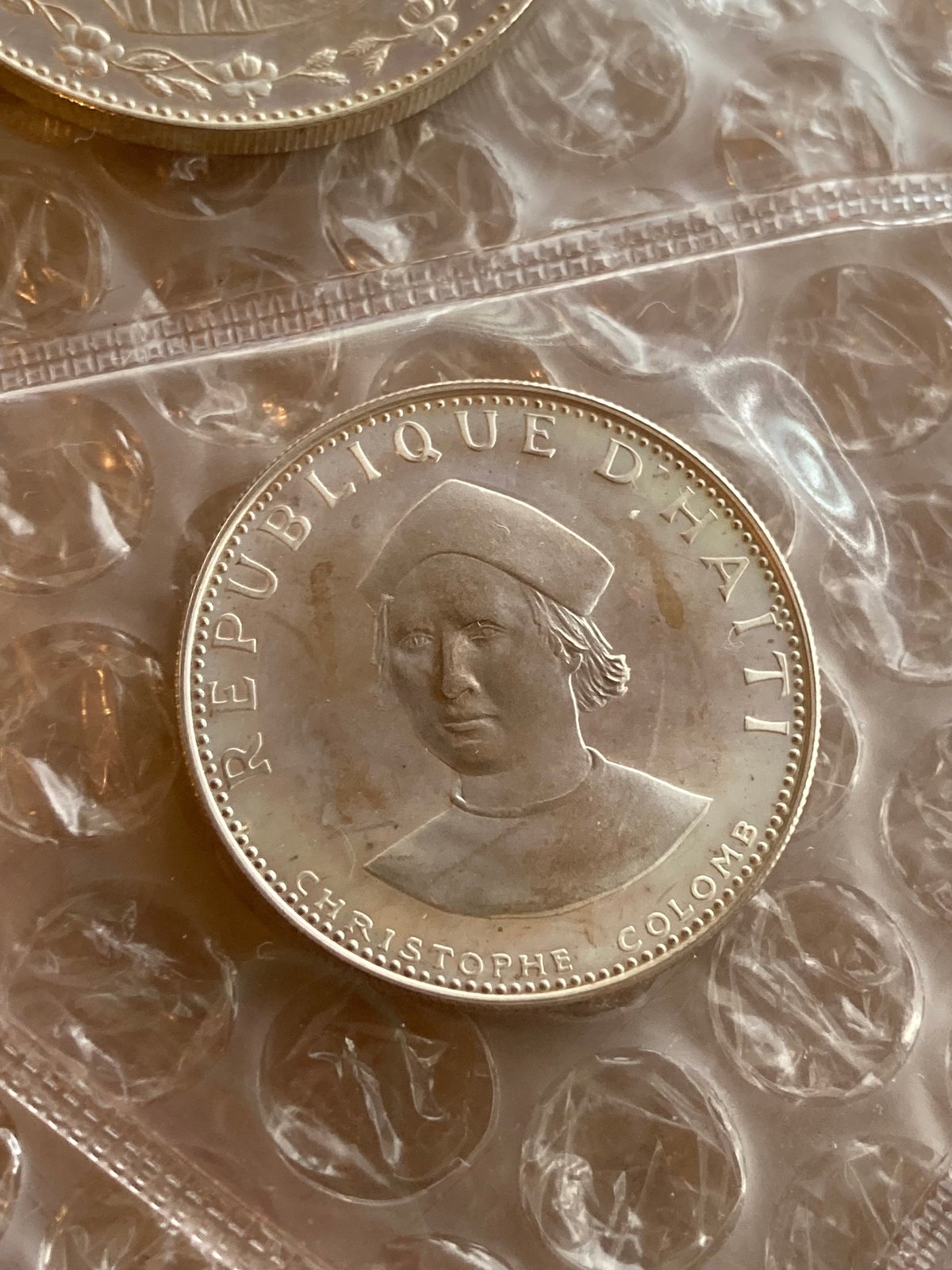 準最高14枚母なる愛の象徴1973ハイチ銀貨芸術的プルーフPCGS69DCAM 準最高14枚母なる愛の象徴1973ハイチ銀貨芸術的プルーフ
