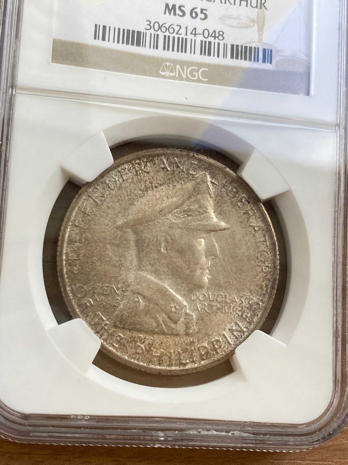 ★1964年*アメリカ軍*マッカーサー元帥記念館メダル(実物) NGC鑑定MS65 1947年 アメリカ米国領フィリピン共和国 ダグラス