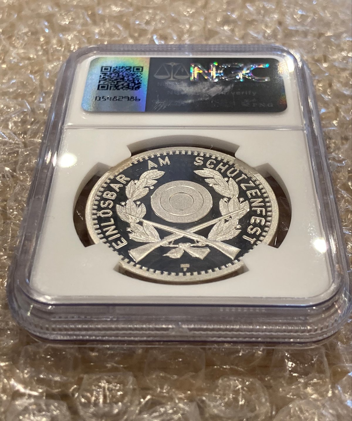 1990年 スイス連邦現代射撃祭記念 ヴィンタートゥール 50フラン銀貨