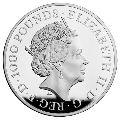 【2kg銀貨】 2022 ロイヤルテューダービースト シーモアのパンサー・豹 2キログラム 1,000ポンド銀貨 シルバープルーフコイン チューダー ロイヤルミント