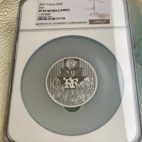 ウナとライオン 2021 ゴールドブラックエンパイア版 銀貨 1オンス