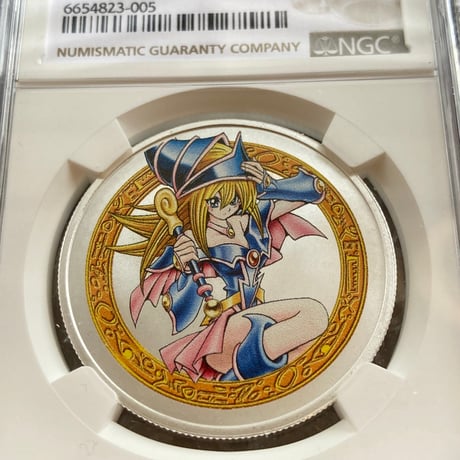 【NGC最高鑑定MS70】25周年記念版 遊戯王 ダーク（ブラック）・マジシャン・ガール ニウエ国 2023年 1オンス 2ドル銀貨 シルバーコイン ※PSAトレカ・トレーディングカードではない