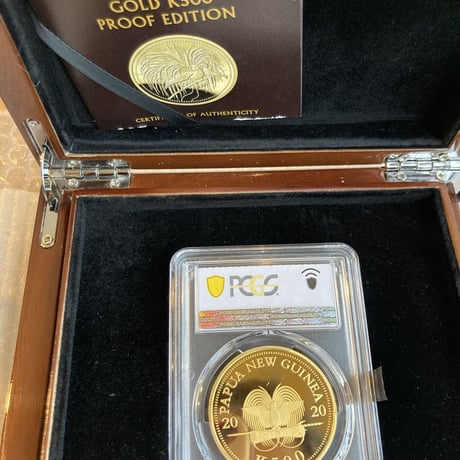 【PCGS PR70DCAM確定品】2020 パプアニューギニア 極楽鳥 500キナ 1オンス 金貨 ゴールドコイン Papua New Guinea Bird of Paradise
