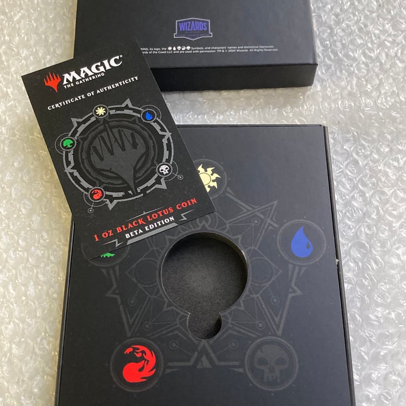 MTG Black Lotus/ブラック・ロータス デッキケース 2月末発送 【箱ケース・COA有】MTG公式 ブラックロータス ベータ版