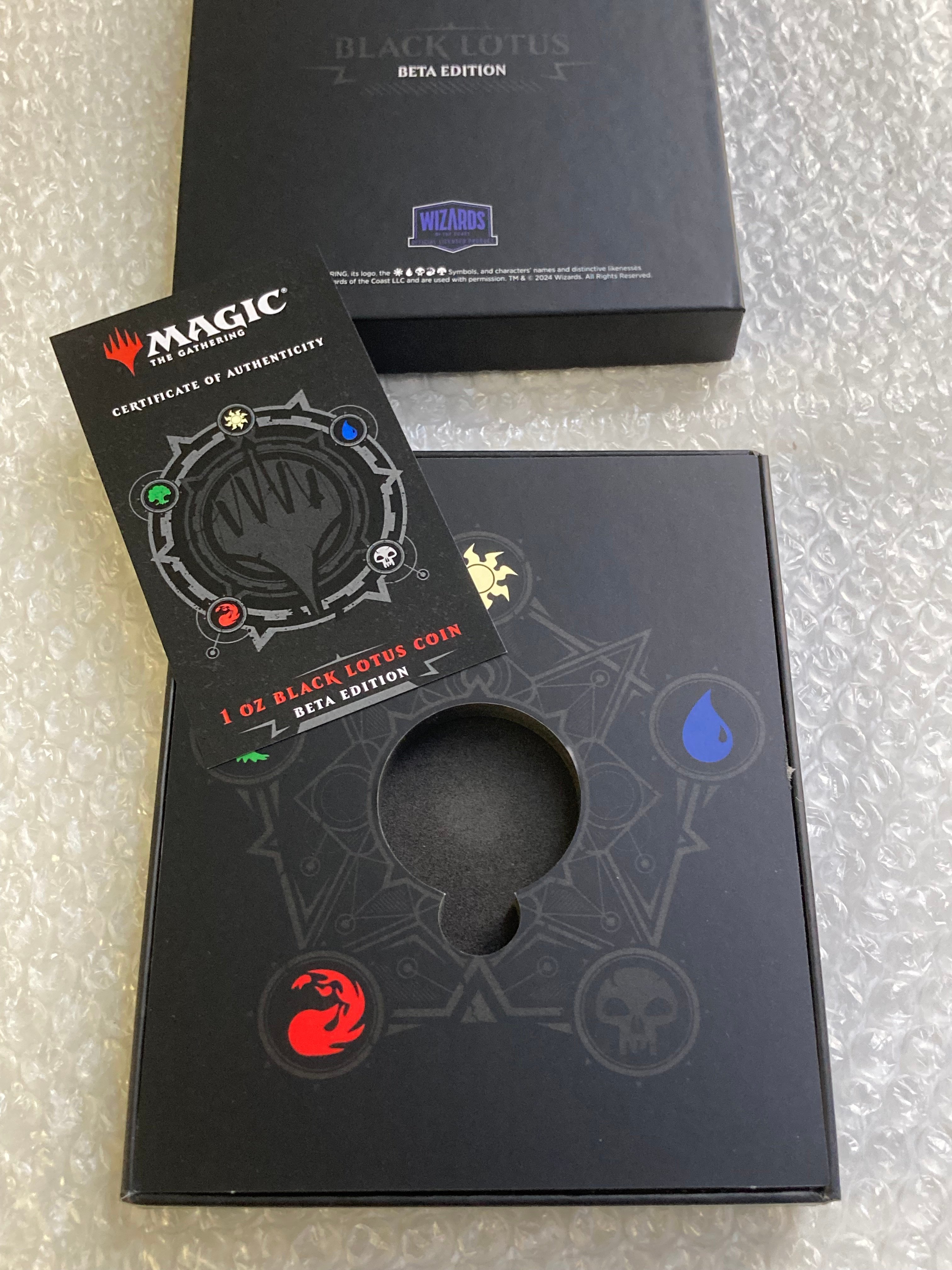 マジックザギャザリング ブラックロータス印刷の箱 箱ケース有】 MTG公式 ブラックロータス ベータ版 マジックザ