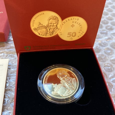 【金貨・プルーフコイン版】ロジャーフェデラー ゴールドコイン スイス連邦造幣局 モダンコイン テニス ナダル ジョコビッチ 錦織圭 銀貨
