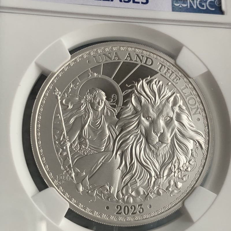 2023年　最新1オンス 銀貨 ウナとライオン NGC PF70 proof 版