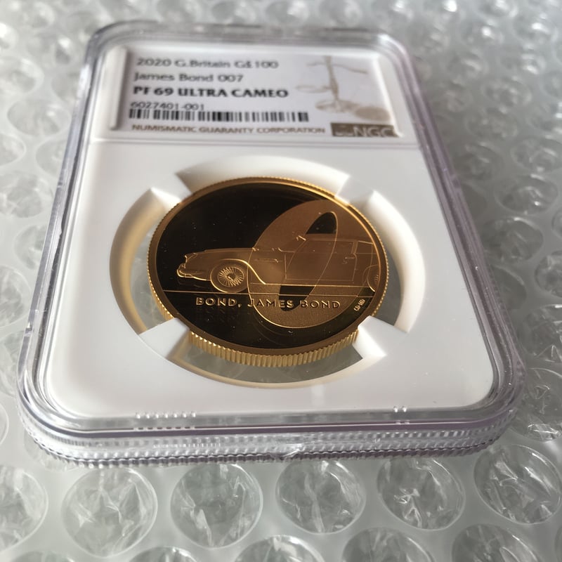 007 ロイヤルミント発行 プルーフ銀貨 NGC鑑定 PF69UC】第1貨 ロイヤルミント 007 ジェームズ・ボンド