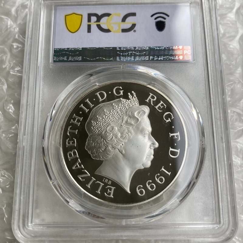 PCGS鑑定PR69DCAM 1999年 イギリス ダイアナ妃追悼祈念 5ポンド銀貨 S
