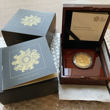 2021 クイーンズビースト コンプリート・最終版 1オンス 100ポンド金貨 ゴールド プルーフコイン QUEEN'S BEASTS COMPLETER 1oz Gold