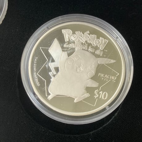 ニウエ 2001年 ポケモン ポケットモンスター 10ドル銀貨セット シルバー プルーフコイン ピカチュウ 泰星コイン niue pokemon pikachu