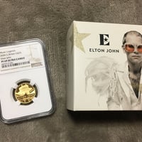 【NGC鑑定PF69UC】エルトンジョン 2020 ロイヤルミント ミュージック・レジェンド 1/4オンス 25ポンド金貨 ゴールドコイン Royal Mint Elton John
