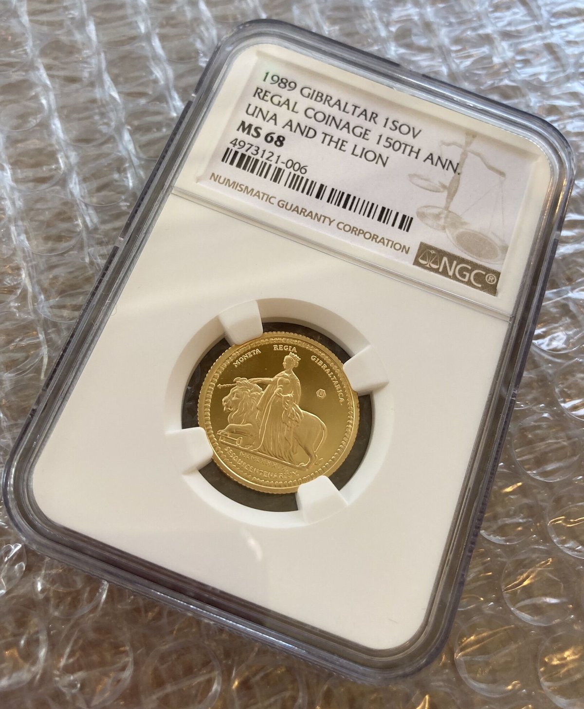 2019年 ヴァージン諸島 1ドル銀貨 ウナとライオン NGC鑑定PF69】ウナとライオン 2019 イギリス領 ヴァージン諸島 1
