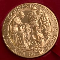 カナダのウナとライオン ヴィクトリア女王 銅 ブロンズメダル プルーフライク版 2017年 建国150周年記念 1867年独立・コンフェデレーション   ブリタニア Canada Una Lion