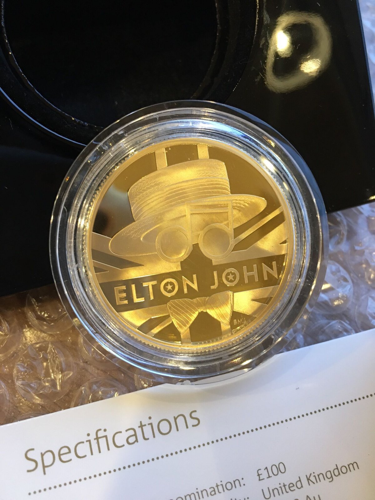 【カリスマの限定BOX】2020年イギリスエルトン・ジョン1ポンドプルーフ銀貨 カリスマの限定BOX】2020年イギリスエルトン・ジョン1ポンド