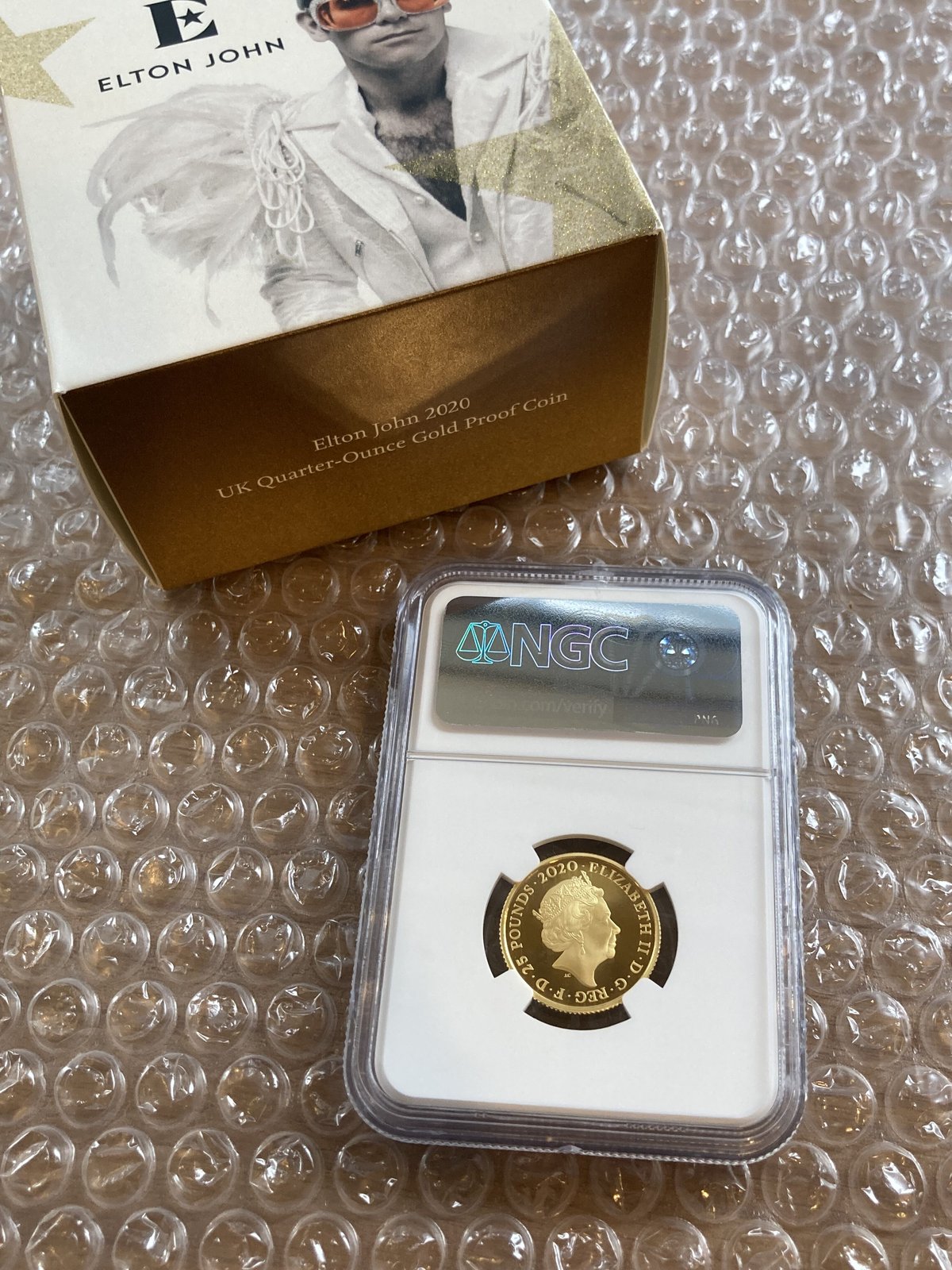 NGC鑑定PF70UC+FR】エルトンジョン 2020 ロイヤルミント ミュージック