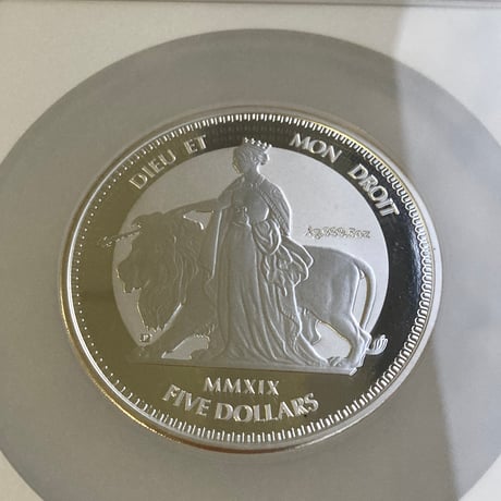 【NGC鑑定PF68】 5オンス ウナとライオン 2019 イギリス領 ヴァージン諸島 5ドル銀貨 5oz シルバーコイン 英国 BVI Una Lion
