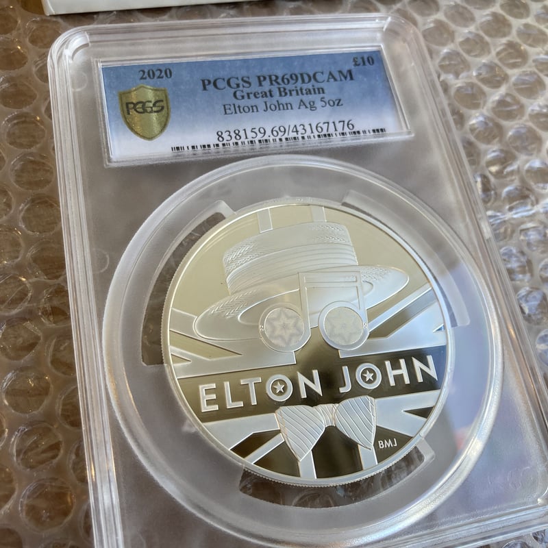 2021年　エルトンジョン　銀貨　NGC MS69 ファーストリリース 2021年 エルトンジョン 銀貨 NGC MS69 ファーストリリース