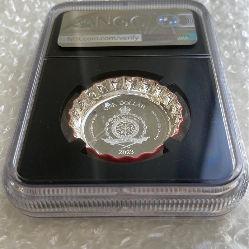NGC鑑定PF70+FDI 発行即日鑑定 ファーストデー ニウエ国 1ドル