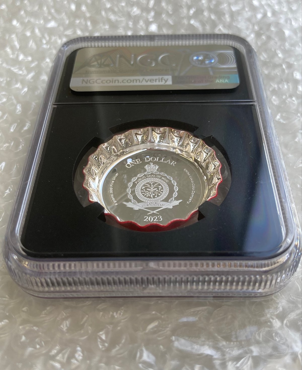 NGC鑑定PF70+FDI 発行即日鑑定 ファーストデー ニウエ国 1ドル