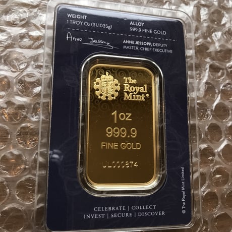 【ゴールドバー】2021 ロイヤルミント ウナとライオン 1オンス 金の延べ板  英国 イギリス Royal Mint Una Lion