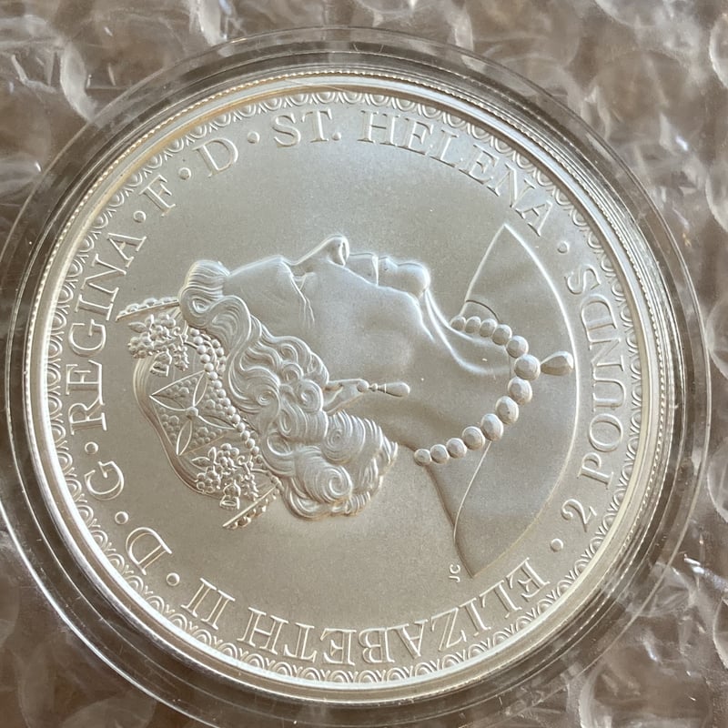 ウナとライオン　２オンス銀貨 2オンス銀貨 ウナとライオン 2021 イギリス領セントヘレナ造幣局
