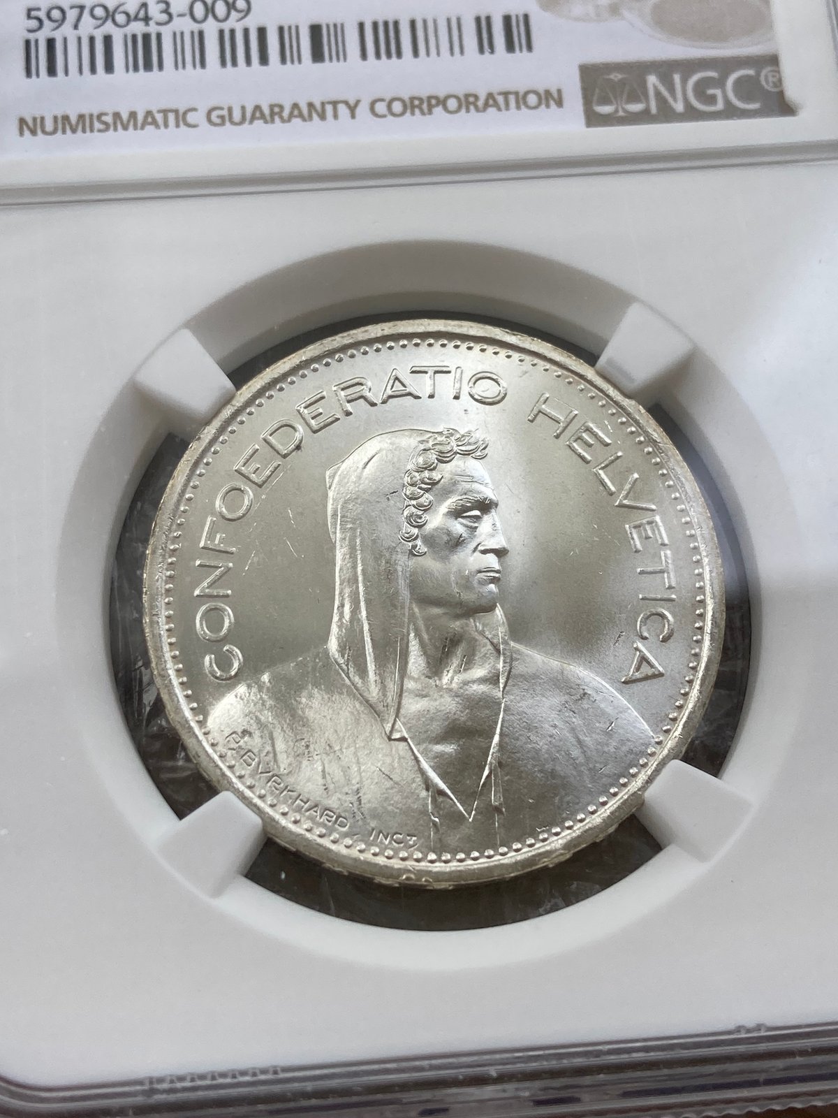 スイス　5フラン　1936 【NGC MS65】　世界コイン スイス 5フラン 1936 【NGC MS65】 世界コインの通販 by SAI-YU