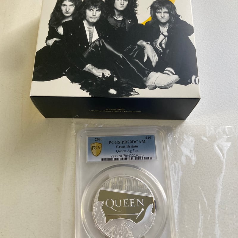 2020年 ミュージックレジェンド クイーン 5オンス銀貨 NGC PF70UC 世界で5枚・PCGS鑑定PR70・5oz】 QUEEN ミュージック・レジェンド