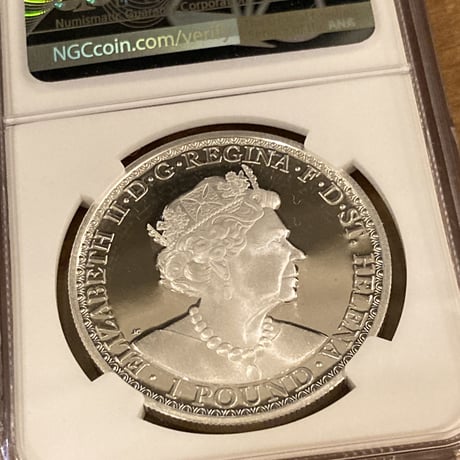 【NGC69鑑定】 ウナとライオン 2022年度版 イギリス領セントヘレナ造幣局  1オンス銀貨 シルバープルーフコイン Una Lion