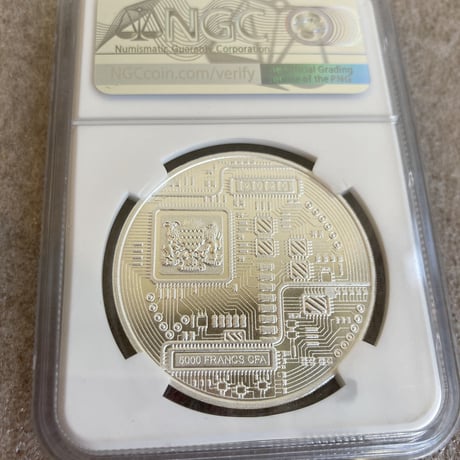 【NGC鑑定PF67】 Litecoin ライトコイン プルーフ版 チャド共和国 CFAフラン 1オンス銀貨 シルバーコイン 暗号資産 暗号通貨 仮想通貨 クリプトコイン ビットコイン