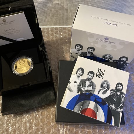 ミュージック レジェンド ザ・フー The Who 1オンス 100ポンド金貨 ゴールドプルーフコイン 2021 英国 イギリス ロイヤルミント Royal Mint