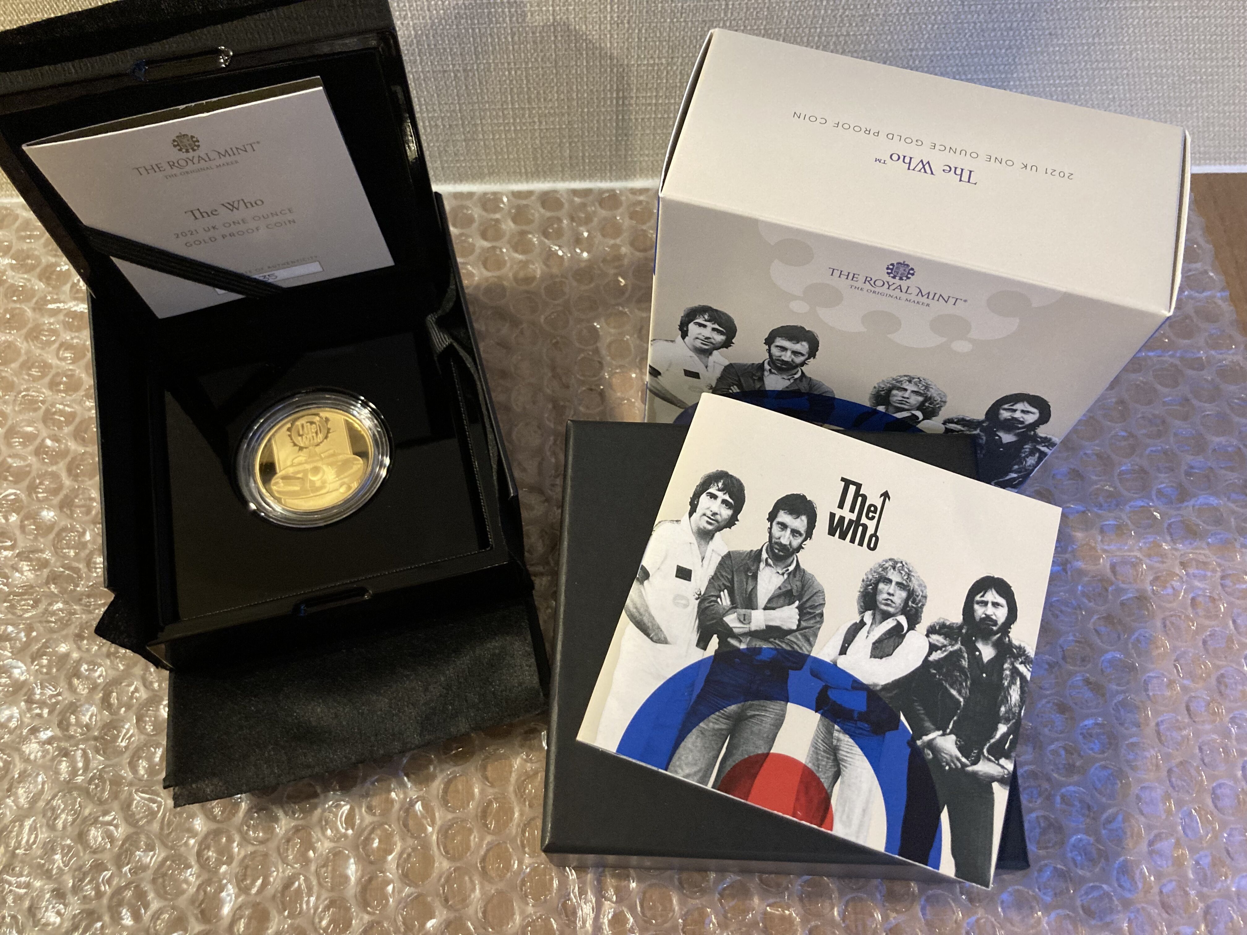 ミュージック レジェンド ザ・フー The Who 1オンス 100ポンド金貨