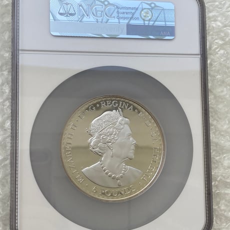 【5oz・NGC鑑定PF70】5オンス銀貨 ウナとライオン 2021年度版 イギリス領セントヘレナ造幣局 5ポンド シルバー プルーフコイン Una Lion