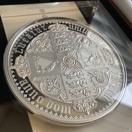 【発行50枚・超大型2kg銀貨】 ゴチッククラウン 2021 ロイヤルミント 2キログラム 1,000ポンド銀貨 シルバープルーフコイン Royal Mint