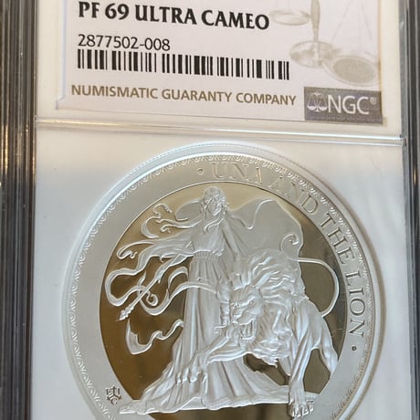 【NGC鑑定PF69】2オンス銀貨 ウナとライオン 2021 イギリス領セントヘレナ造幣局 2ポンド シルバー プルーフコイン Una Lion