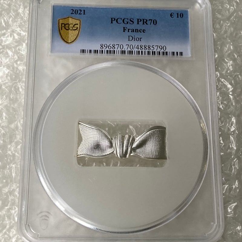 紅さん専用　2021年 ディオール 10ユーロ リボン NGC PF70UC 紅さん専用 2021年 ディオール 10ユーロ リボン NGC PF70UC