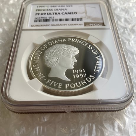 NGC鑑定PF69UC 1999年 イギリス ダイアナ妃追悼祈念 5ポンド銀貨 シルバープルーフコイン 英国王立造幣局 イギリス ロイヤルミント Princess Diana Royal Mint